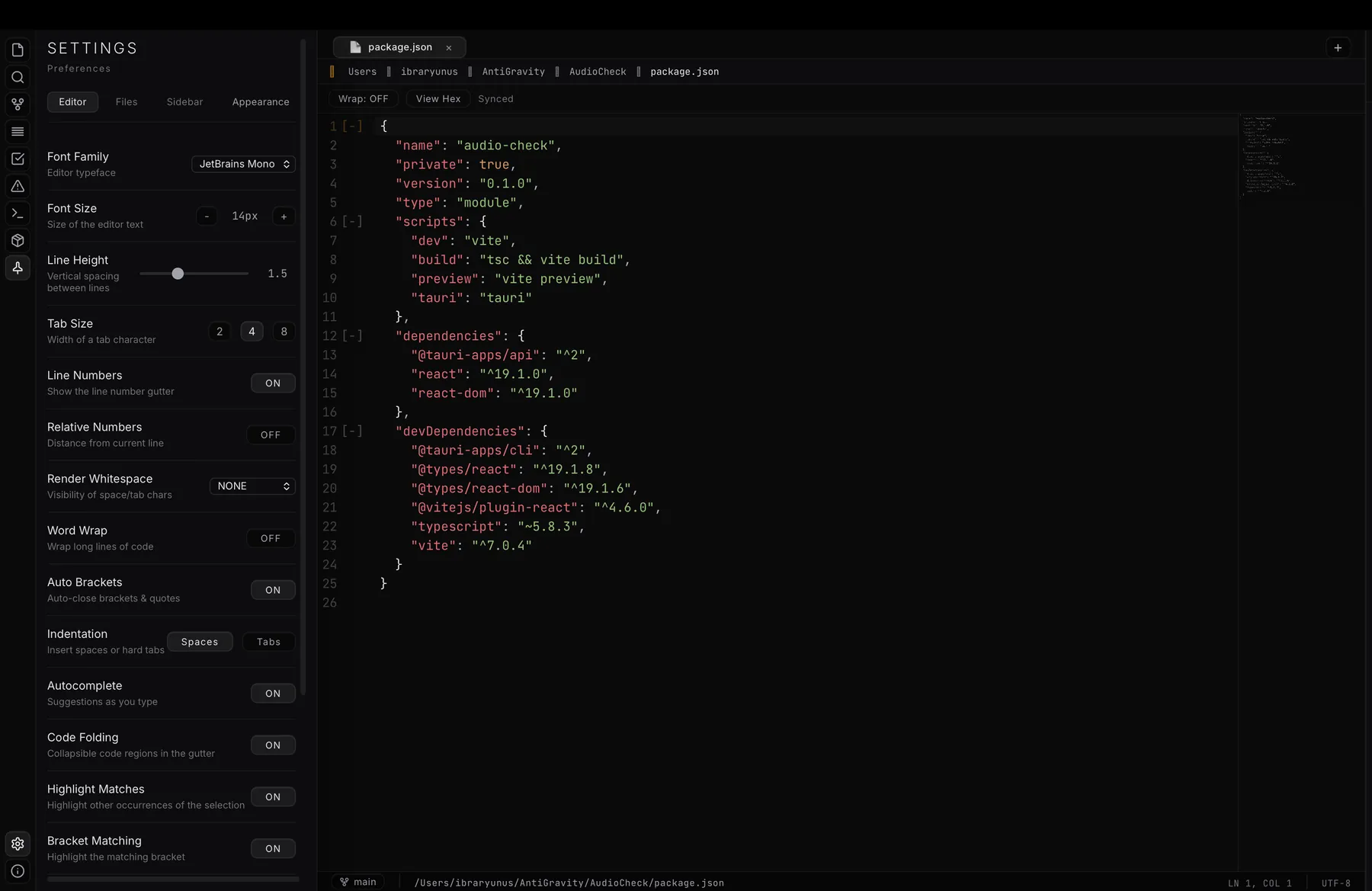 MIST IDE — screenshot 1
